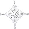 FaithHeart Collana dell'Amicizia 2/3/4/5/6/7/8 Pezzi Ciondoli a Cuore Separabili Nomi Personalizzati del Migliore Amici Catene Regolabili Gioielli Best Friends BFF per il Regalo di Natale Compleanno