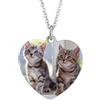 PROSTEEL Collana Cuore Donna Personalizzata Collana Foto Nome Incisione Laser Formulazione Senza Nichel Placcatura a Tre Strati Adatto per Pelli Sensibili