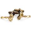 THE MASONIC COLLECTION Gemelli da uomo in oro antico martelletto massoni, Misura unica, Ottone, Nessuna pietra preziosa