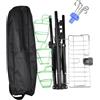 LeeQinersw Supporto per Flebo Portatile con 4 Ganci Rimovibili Design Pieghevole E Altezza Regolabile Materiale Resistente Adatto a Casa Viaggi E Strutture Sani, con Cestino