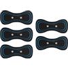 Generic 5 pezzi mini cervicale massaggio pad, massaggiatore elettrico del collo patch per una comoda fissazione del collo e rilassamento profondo