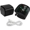 AKIZA Sfigmomanometro da Polso Digitale Ricaricabile Portatile Con cofanetto con Display LED e Voce Guida
