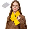 Generico Sciarpa Riscaldante Elettrica Ricaricabile per Collo - Scaldacollo con Batteria 5000mAh, 3 Livelli di Temperatura Regolabili, Tecnologia Infrarossi Lontani, Design Portatile senza Fili (Giallo)