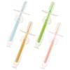FOYTOKI 4Pezzi Spazzolini Denti Silicone per Ventosa Setole Morbide per Gengive Colori Vivaci Massaggia Gengive