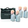 Little Junior QCPR Laerdal - Bambola da allenamento realistica per genitori e corsi di allenamento, set da 4 pezzi Junior QCPR per primo soccorso, anatomia realistica, colore della pelle chiaro