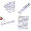 DEARMAMY Misuratore Monouso Per Sopracciglia Mini Posizionatore Sopracciglia 100 Pezzi Strumento Leggero Compatto Per Make-up e Trucco Professionale