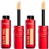 L'Oreal Paris L'Oréal Paris Fondotinta Correttore 2in1 Skin Ink Semipermanente 48h Light Cool 130 Finish Matte No Transfer Texture Leggera - 2 Flaconi da 15ml