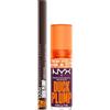 NYX Professional Makeup Duck Plump Gloss Lucidalabbra Colore 17 Pure Plump 7ml + Duck Plump Plumping Lip Liner Matita Labbra Colore 12 Double Dose Rimpolpante con Zenzero e Peperoncino - Set da 2