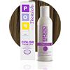 Pop Italy Color Therapy Tinta per Capelli Permanente Professionale - Copertura 100% Capelli Bianchi - Dermatologicamente Testata - 100 ml - Colore (6/3 Biondo Scuro Dorato + Ossigeno 20 vol. 150 ml)