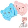 LZKHEH Set da 2 Cappelli da Doccia in Microfibra Super Assorbente per Donne, Bambine e Ragazze. Asciugatura Rapida e Delicata, Cappuccio per Proteggere i Capelli durante la Notte