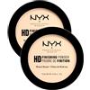 NYX Professional Makeup High Definition Finishing Powder Cipria 02 Banana in Polvere Compatta Opacizzante Finish Matte e Texture Leggera con Formula Vegana a Base di Minerali - 2 Ciprie