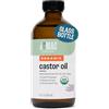 J MAC BOTANICALS Organic Castor Oil Cold Pressed (Glass Bottle, 8 oz, NO DROPPER), Pure Castor Oil, Hexane free, Castor Oil for face, Skin, Castor Oil for Eyelases, Cold Pressed Organic Castor Oil