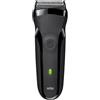 Braun Serie 3 300s men's Electric Shaver/Rechargeable Electric Razor, Black