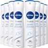 Nivea Pure Invisible Original Deodorante Spray Antitraspirante 48h Protezione Pelle Fresca e Libera Non Lascia Residui - 8 Flaconi da 150ml