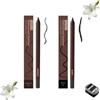XKrmp 2-in-1 Smudgeproof Eyeliner/Brow Pencil - 24HR Waterproof Sharpening Duo, Crease-Free for Oily Lids, Smudge-Proof Sharpening Pencils for Defined Eyes, No-Touchup Wear (Mixed#2)