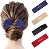 Theaque Creatore di chignon per chignon, 4 pezzi, per chignon, bigodini pigri, chignon, colori alla moda, per chignon, per donne e ragazze (nero, bordeaux, beige, blu navy)