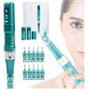 YOLRH Dr.Pen A6S Dermapen Elettrico Penna Microneedling Wireless Professionale Kit per la Cura della Pelle con 12 pz Cartucce, per Viso e Corpo