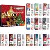 Generisch Mini Calendario dell'Avvento di Profumi 2025 per Donna, Eau de Parfum in 12 Pezzi, Profumo di Pheromoni Natalizi per Donna, Profumo a Lunga Durata, Adatto per Appuntamenti e Viaggi Quotidiani (1)
