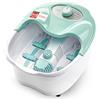 TZS First Austria - Pediluvio Massaggiatore - 80W - Luce Rossa & Funzione Mantenimento Calore - Fino al Numero 43 - Idromassaggio Plantare con 3 Accessori & Box Aroma - Maniglia Pieghevole - Turchese