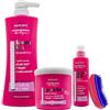 FEI FAN SET SPEEDY HAIR, I Capelli Crescono Sei Volte Più Forti, Lunghi e Più Velocemente: Shampoo 400ml + Maschera 400ml + Siero Doppie Punte 150ml + Spazzola Scioglinodi (Colori Assortiti)