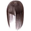 Susanki Topper per capelli umani da donna con frangia ad aria 3D, clip in capelli per diradamento dei capelli, 30,5 cm, colore nero