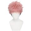 GZIRUE - Parrucca corta, corta, con capelli lisci e soffici anime, Kaisen Yuji Itadori, per cosplay, Halloween, quotidiano, con cappuccio, JJK