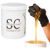 Sugaring Cane Sugaring Pasta di zucchero XXL - 100% vegano, depilazione delicata e a basso dolore | cera di zucchero per pelle liscia setosa fino a 4 settimane | 1 barattolo (1000 g soft) per uomini e donne
