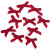 Whakano 10 mini fermagli per capelli da donna, con fiocco, fermaglio per capelli, alla moda, clip per capelli, piccole clip per capelli per ragazze e donne, rosso