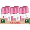 Borotalco 6x Borotalco Deodorante Roll-On Seta Profumo di Talco e Fiori Rosa Protezione 48h con Talco a Cristalli Attivi - 6 Flaconi da 50ml