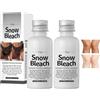 BASTOUR 2 Pezzi Crema Sbiancante Per L'Area IntimaCrema Sbiancante Snow, Crema Schiarente Per La Pelle, Crema Per La Pelle IntimaRimozione Macchie Scure Del Corpo, Schiarente Per Le Ascelle Per Collo