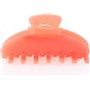 Dwenarry Pinza per capelli spessi, antiscivolo, grande, arancione, 10,2 cm