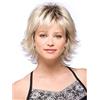 ZDWIGS Parrucca sintetica Matte Matte Loose Curl Layered parrucca taglio di capelli a strati, Breve luce luce d'oro d'oro sintetico capelli delle donne capelli comodi capelli biondi morbidi e soffici,A