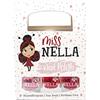 Miss Nella Cheeky Bunny Glitter, Cherry Macaroon, Tickle Me Pink molto brillante, smalto per bimbe a base acqua, Formula peel off