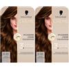 Schwarzkopf Creme Supreme Colorazione 6-68 marrone caramello chiaro (2 x 182 ml), colore permanente per capelli con siero e maschera per capelli protegge dai danni visibili ai capelli, per una