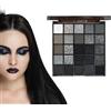 Generisch di ombretto scuro, ombretto nero, 25 ombretto opaco nero fumoso - ombretto gotico gotico gotico kit occhi affumicato, ombretto in polvere per