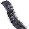 Wambere 4 extension per capelli sintetici con clip, accessori per capelli per ragazze, ciocche di capelli colorate, 50 cm, per donne, ragazze, feste, festival, cosplay, colore nero