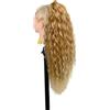 Ser Mulher Coda Di Cavallo Extension CAROL, Capelli Ricci, 70 cm (T27-613 Honey Platinum Blonde Degradee)