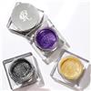 MeiPlumLai Ombretto in crema scintillante, 3 colori glitter liquido, oro, viola e nero, ombretto in crema con formula a prova di pieghe, impermeabile e di lunga durata