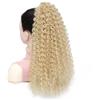QRSTUVXZY Coda di Cavallo Extension Coda di cavallo riccia lunga 20 pollici con coulisse, coda di cavallo afro crespa e riccia, extension for capelli sintetici soffici e finti, for donne ponytail extension(Ash
