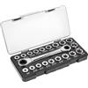 Högert Technik - Set di attrezzi - Chiave a cricchetto con chiave a bussola in lega di acciaio al cromo vanadio - Chiave combinata con cricchetto, chiave esagonale, inserti TORX