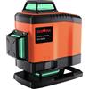 DOVOH Livella laser autolivellante: 16 linee 4d livello laser autolivellante 4x360 fascio verde per pavimenti e soffitti doppia batteria ricaricabile staffa magnetica inclusa, K4-360G