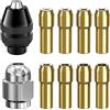 Xtahdge Mandrino per Trapano, Sostituzione di Punte Chiave 4486 1/32 1/8 Inch Rotanti di Ricambio