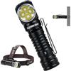 77outdoor Sofirn HS41 - Lampada frontale ricaricabile, 4000 lumen, LED ad angolo retto, con 9 modalità, resistenza all'acqua IP68, luce frontale super luminosa ad alta luminosità, per lavoro,