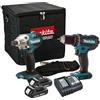 MAKITA DLX2339SY 18V ACCUBOORMACHINE DDF482 + SLAGSCHROEVENDRAAIER DTD156 COMBISET (2X 1.5AH ACCU) IN TAS