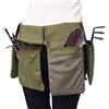 Generico Cintura per attrezzi da giardino in tela robusta con tasche Grembiule vita ergonomico il giardinaggio Borsa porta-organizzatore multifunzionale e prato