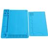 Generic Cuscinetto in Silicone Magnetico per Isolamento Termico, Tappetino per Saldatura Antistatico Resistente Alle Alte Temperature con Righello per Incisione per Riparare Pistole