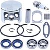 DORFEY Set pistone da 50 mm e 52 mm adatto for motosega H-u-s-q-v-a-r-n-a 268 272 XP K 272K EPA, cuscinetto a sfere, guarnizione cilindro, kit guarnizione marmitta(52mm 272)