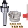plplaaoo MTB3 FMB27 Supporto mandrino pinza 80 fresa 1604APMT inserti per fresa (MTB3-FMB27+80 testa coltello + grana coltello 1604APMT)