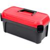 Kistenberg Cassetta degli attrezzi SMART, con portautensili integrati, in plastica ABS, 500 x 251 x 243 mm, colore: nero-rosso