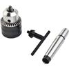 Todikaper Metallo Tornio Coda Stock Drill Mandrino Strumenti Con MT2 Morse Taper Arbor 5/64 a 1/2 Capacità per 7 x 10 Tornio di Precisione
